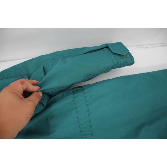 Vintage Eddie bauer Women's small premium goose down puffer jacket green pockets - Picture 10 of 16